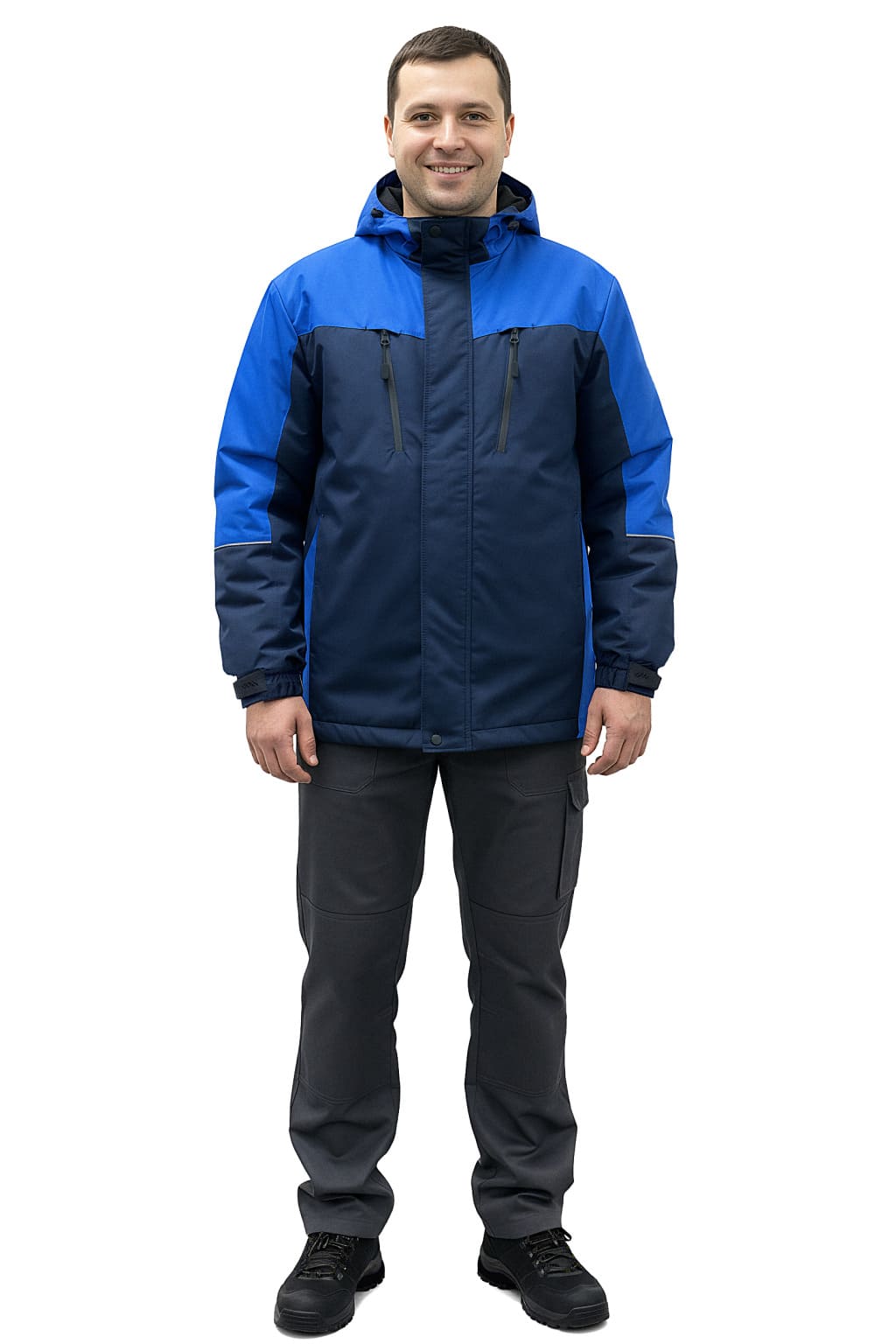 Куртка мужская "Флагман" демисезонная, синяя