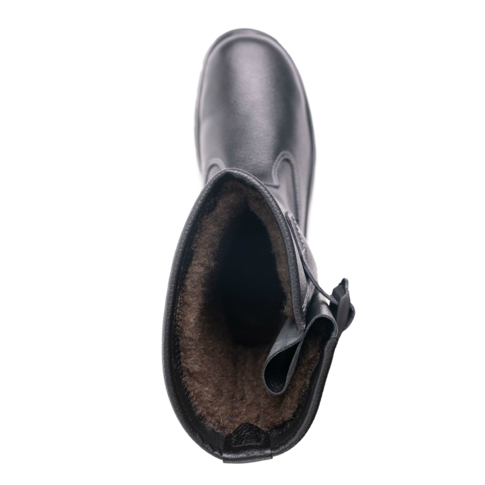 Сапоги кожаные мод.203 на ПУ/ТПУ  подошве с рег.голенищем, утепленные с К/П