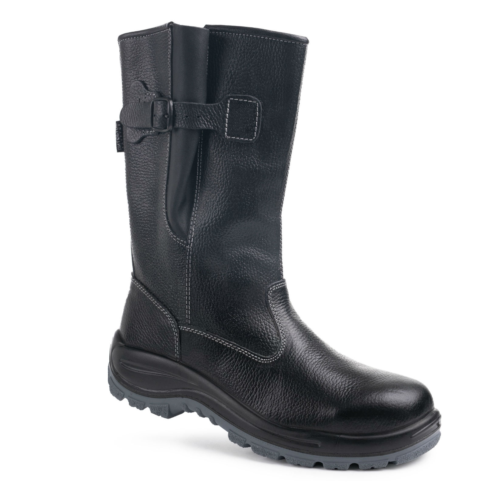 Сапоги кожаные мод.217 на ПУ/ТПУ  подошве с рег.голенищем, утепленные с К/П