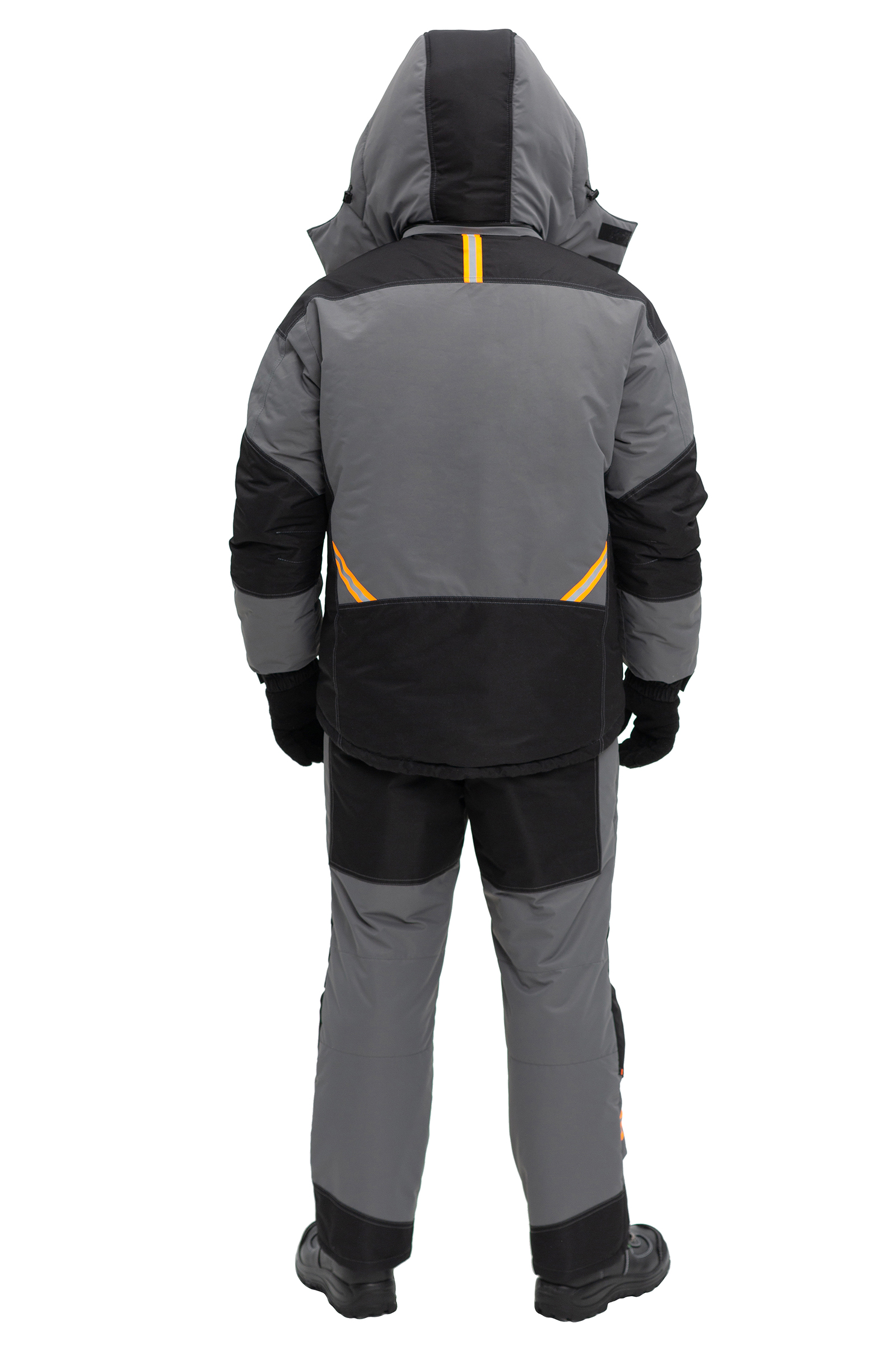 Костюм мужской утепленный «Флагман» (куртка, брюки) серый