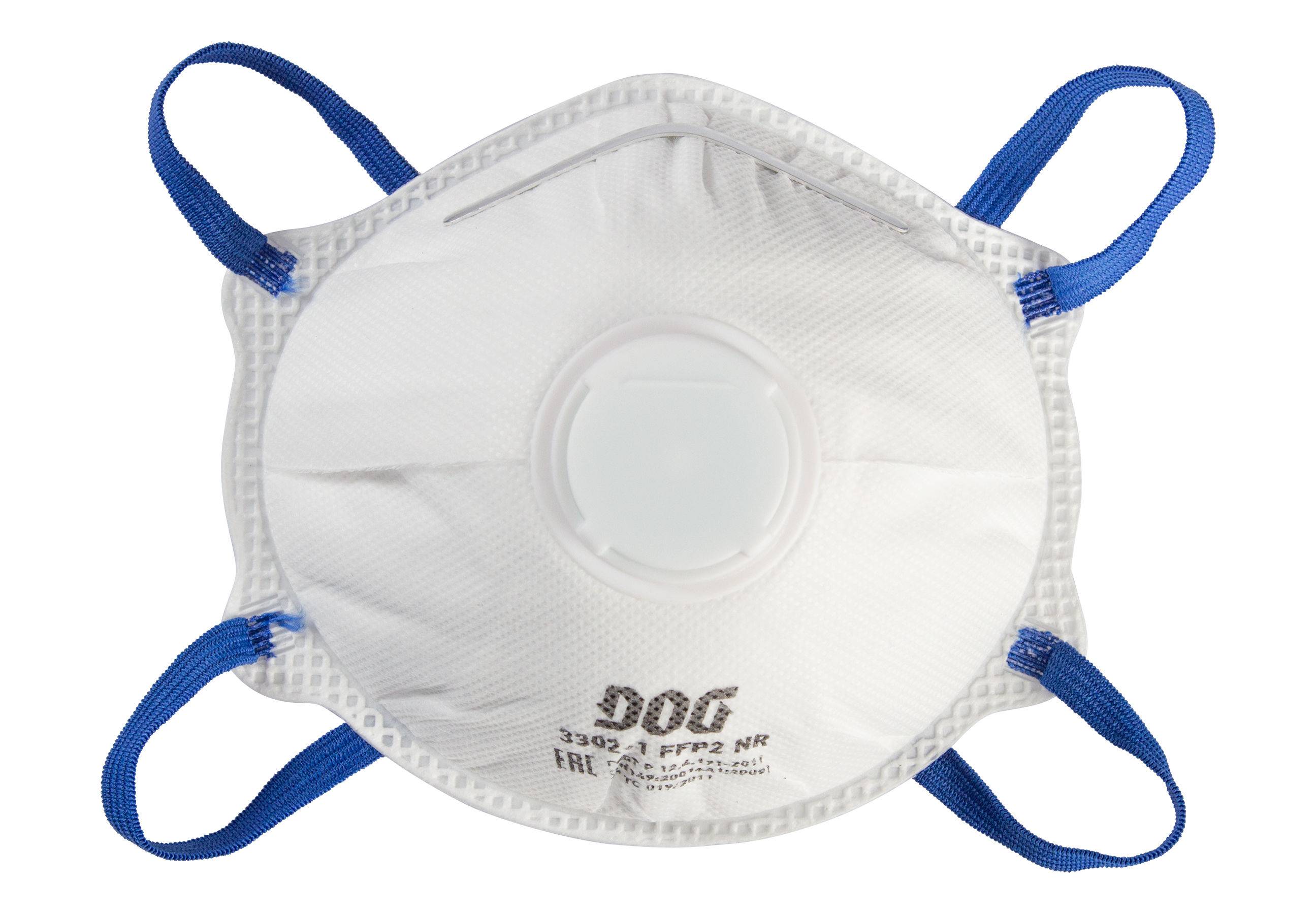 Полумаска фильтрующая (респиратор) DOG арт.3302-1 FFP2 NR с клапаном