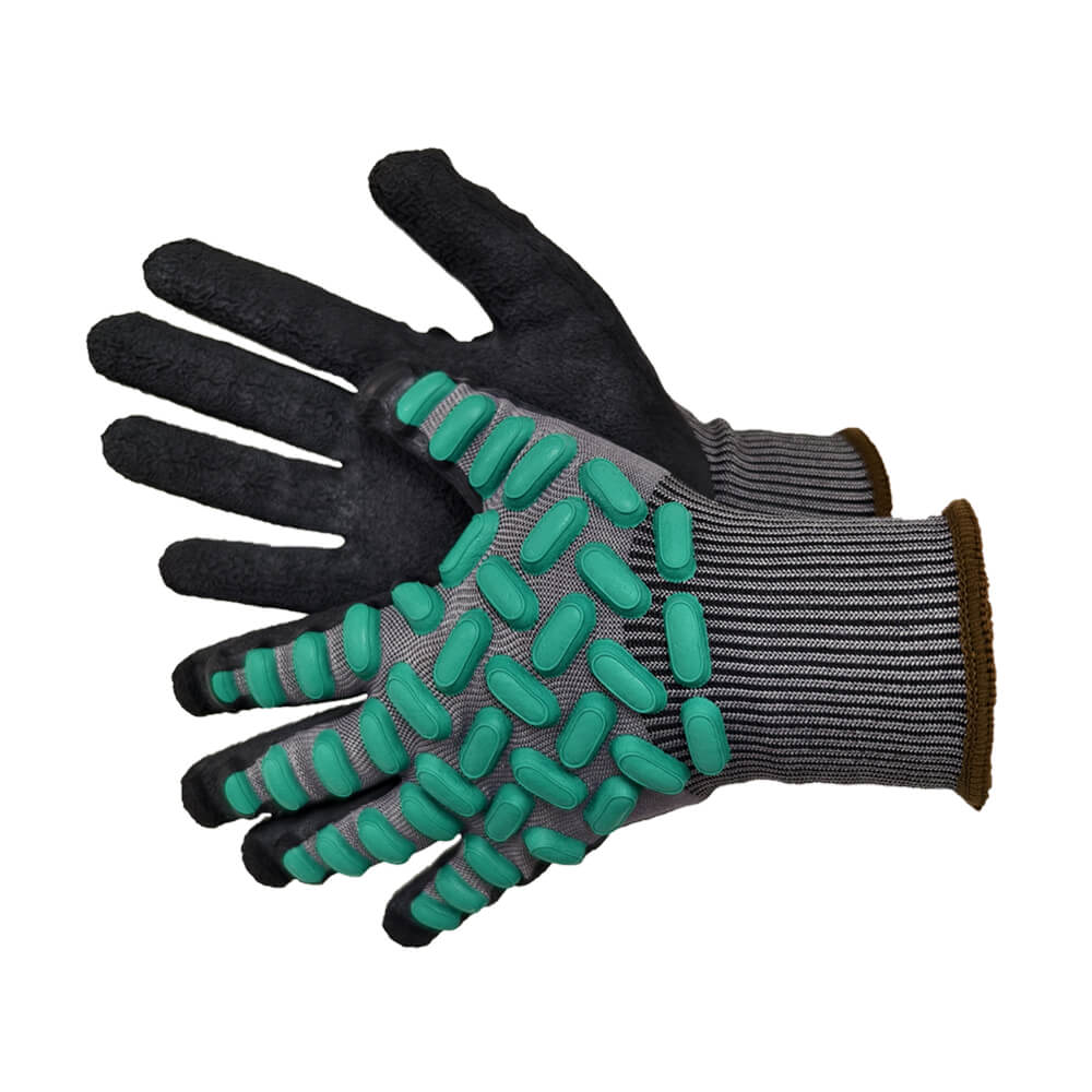 Перчатки виброзащитные, противопорезные из ADAMAS-волокна с латексным покрытием