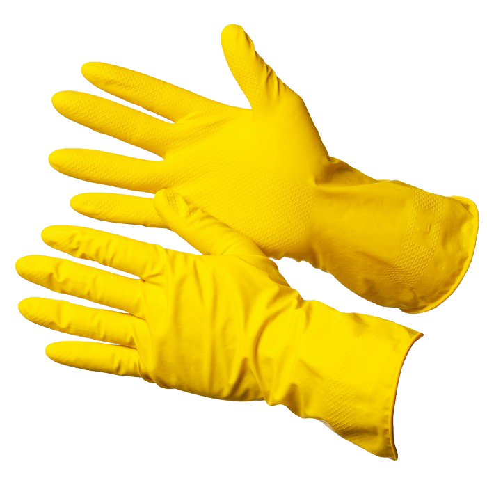 Перчатки латексные прочные желтые Gward Lotus
