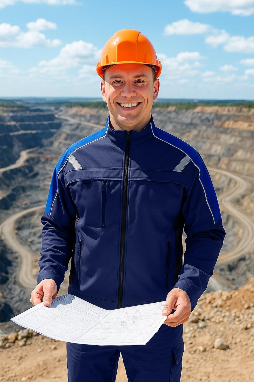 Костюм мужской синий