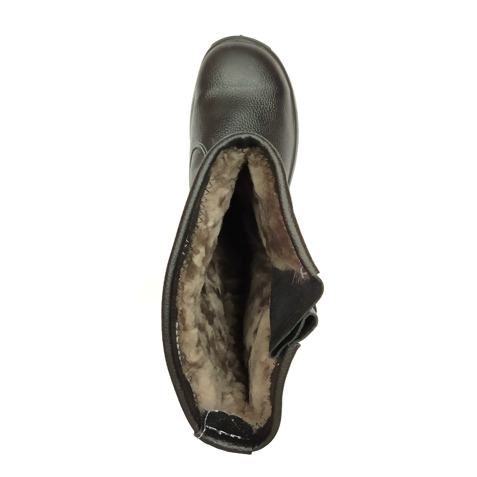 Сапоги кожаные мод.217 на ПУ/ТПУ  подошве с рег.голенищем, утепленные с К/П