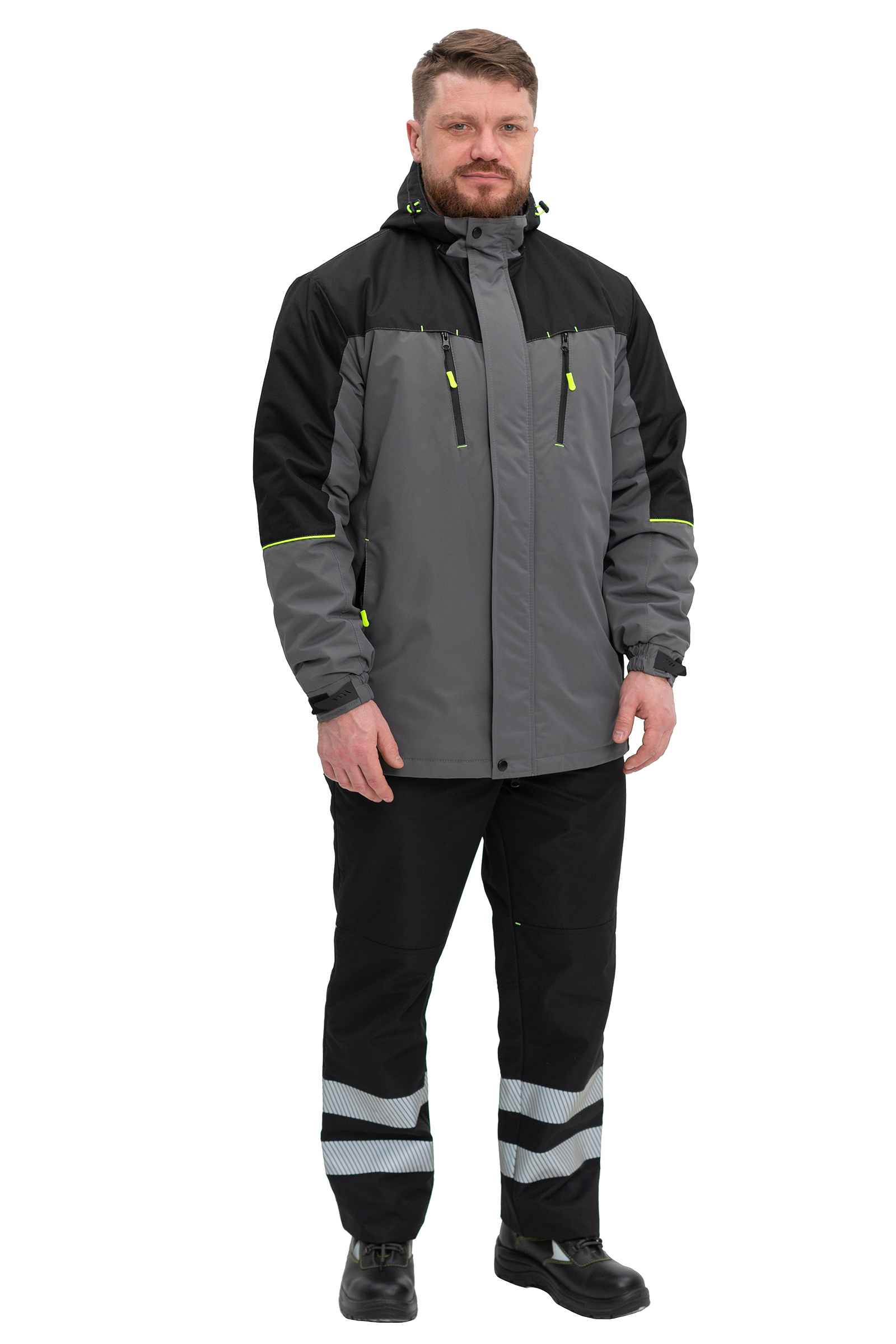 Куртка мужская "Флагман" демисезонная, серая