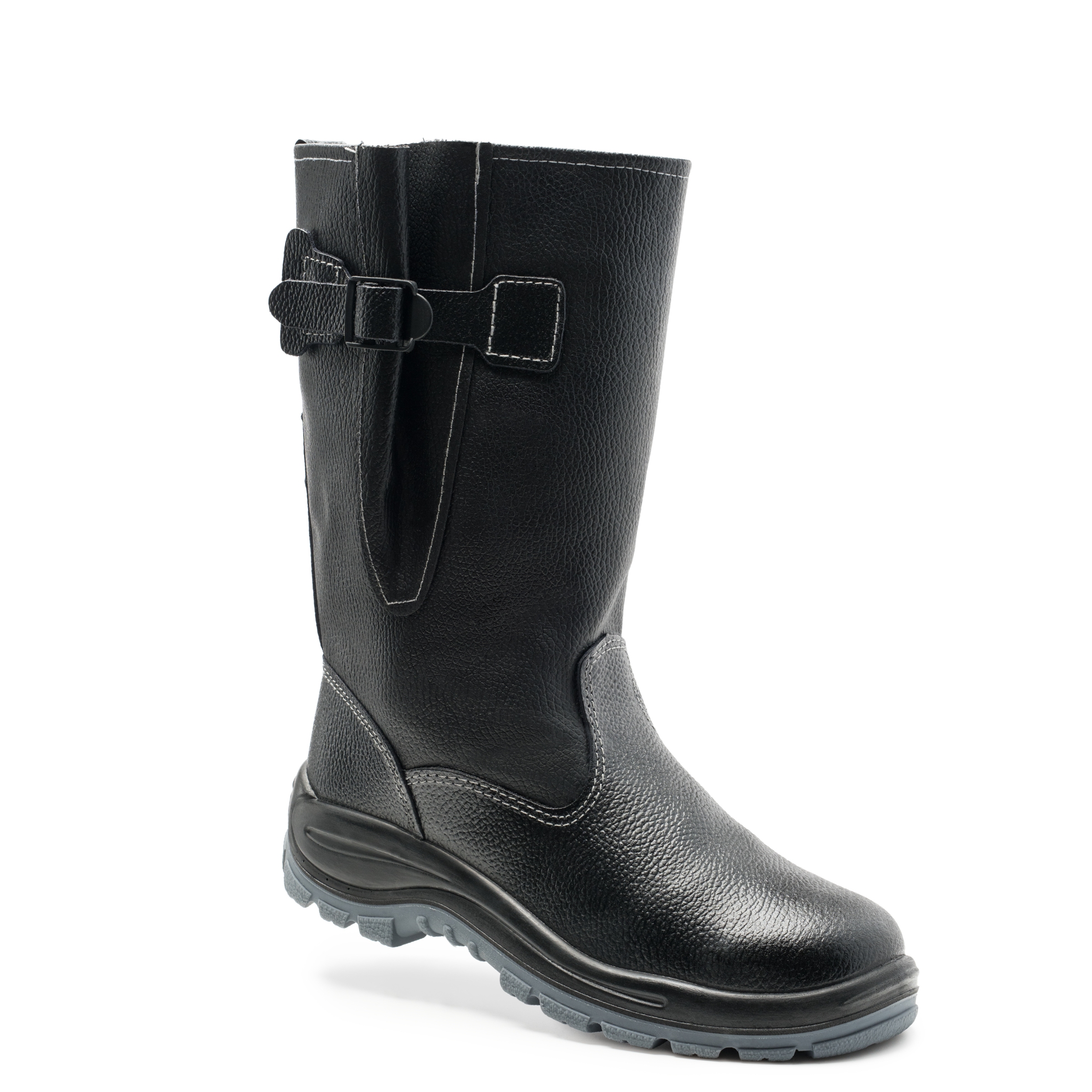 Сапоги комбинированные мод.203-1 на ПУ/ТПУ  подошве с рег.голенищем, утепленные с М/П