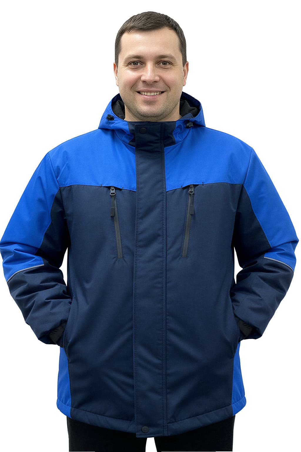 Куртка мужская "Флагман" демисезонная, синяя