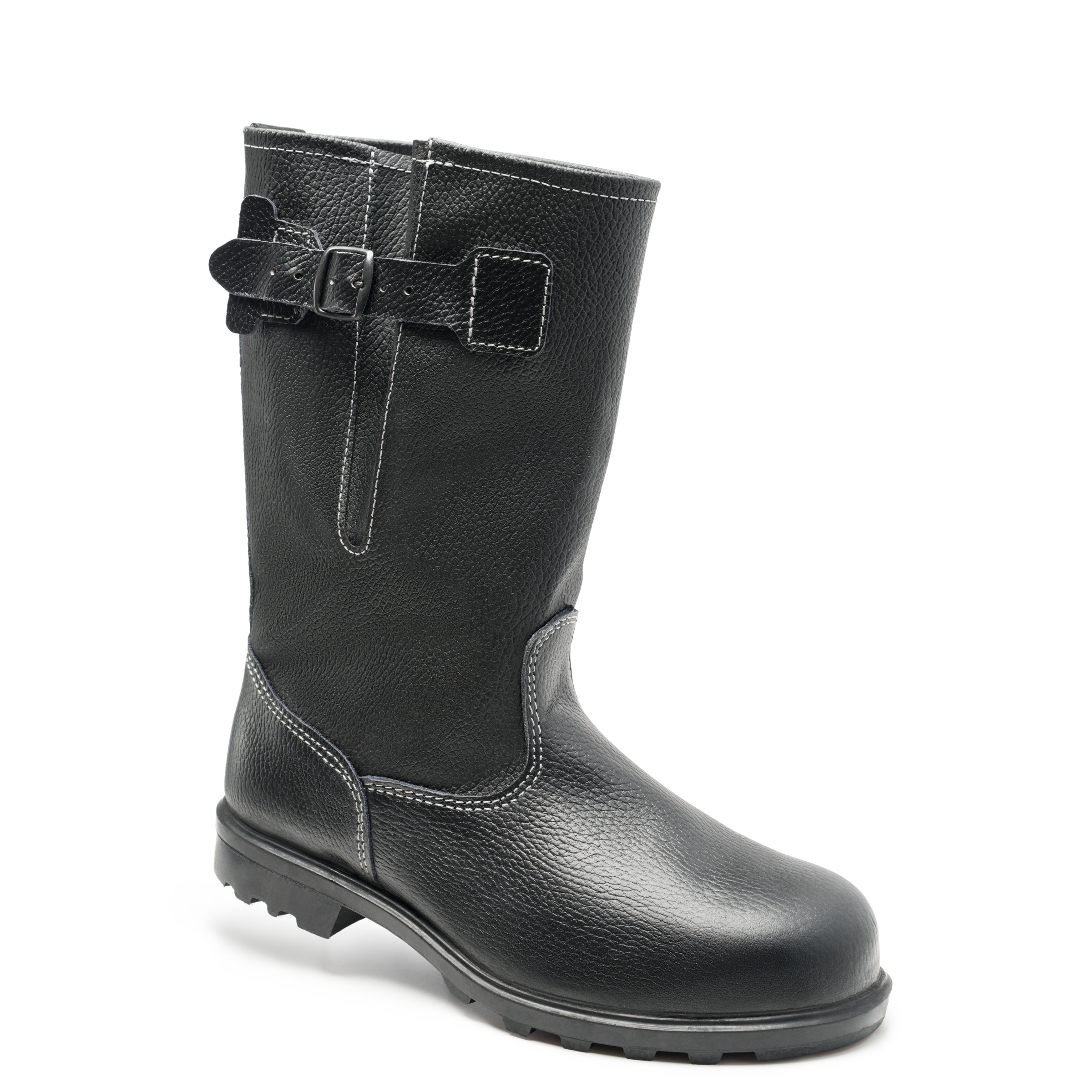 Сапоги кожаные мод.145-1 на подошве из нитрила с рег.голенищем с М/П