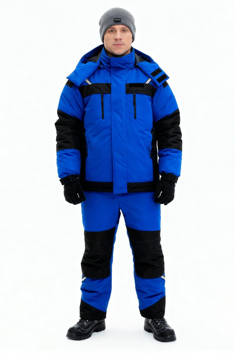 Костюм мужской утепленный «Флагман» (куртка, брюки) синий