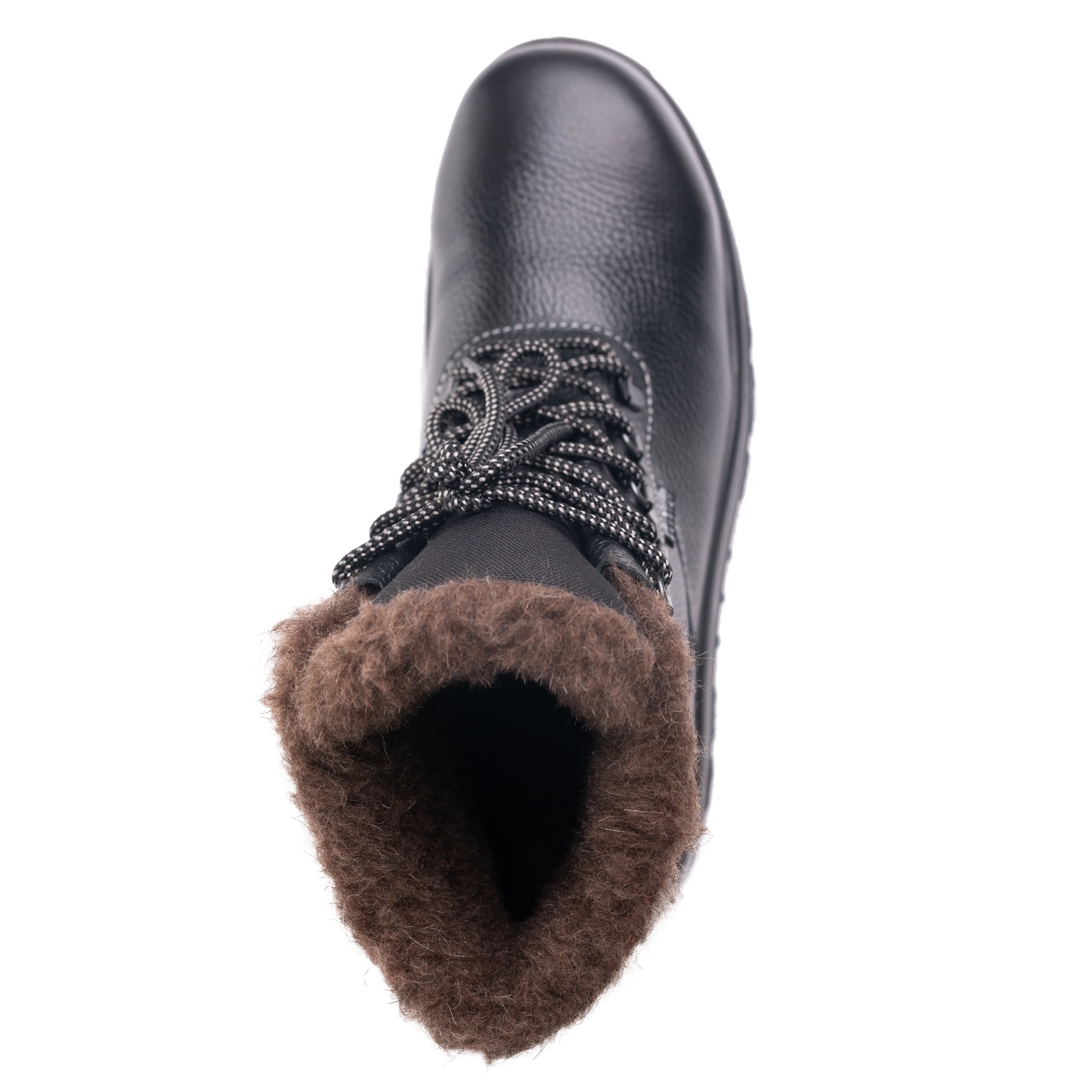 Ботинки  кожаные мод.304 на ПУ/ТПУ подошве,утепленные с К/П