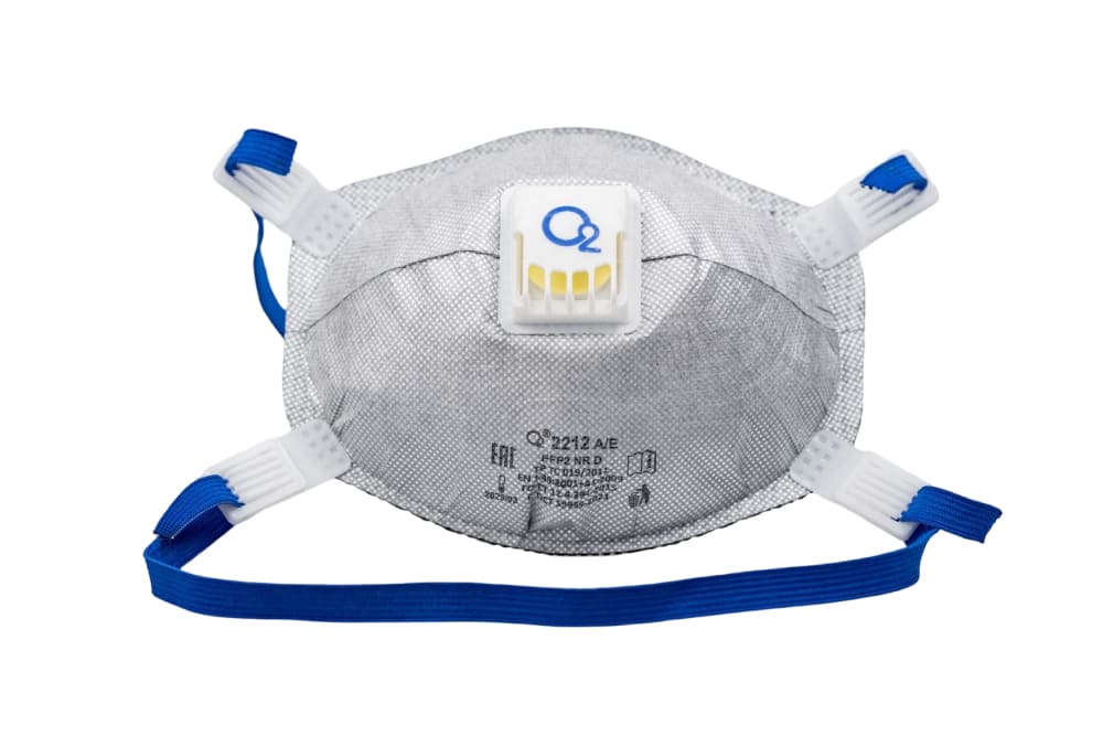 Респиратор-полумаска чашеобразный О2 2212 A/E – FFP2 NR D с дополнительной защитой от органических и кислых газов