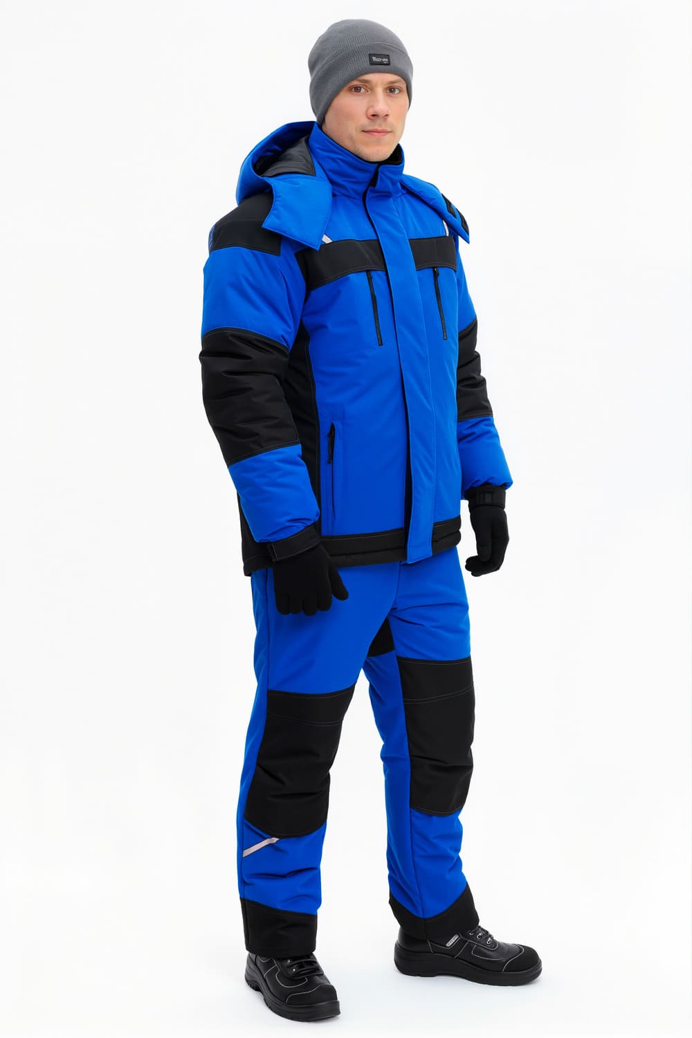 Костюм мужской утепленный «Флагман» (куртка, брюки) синий