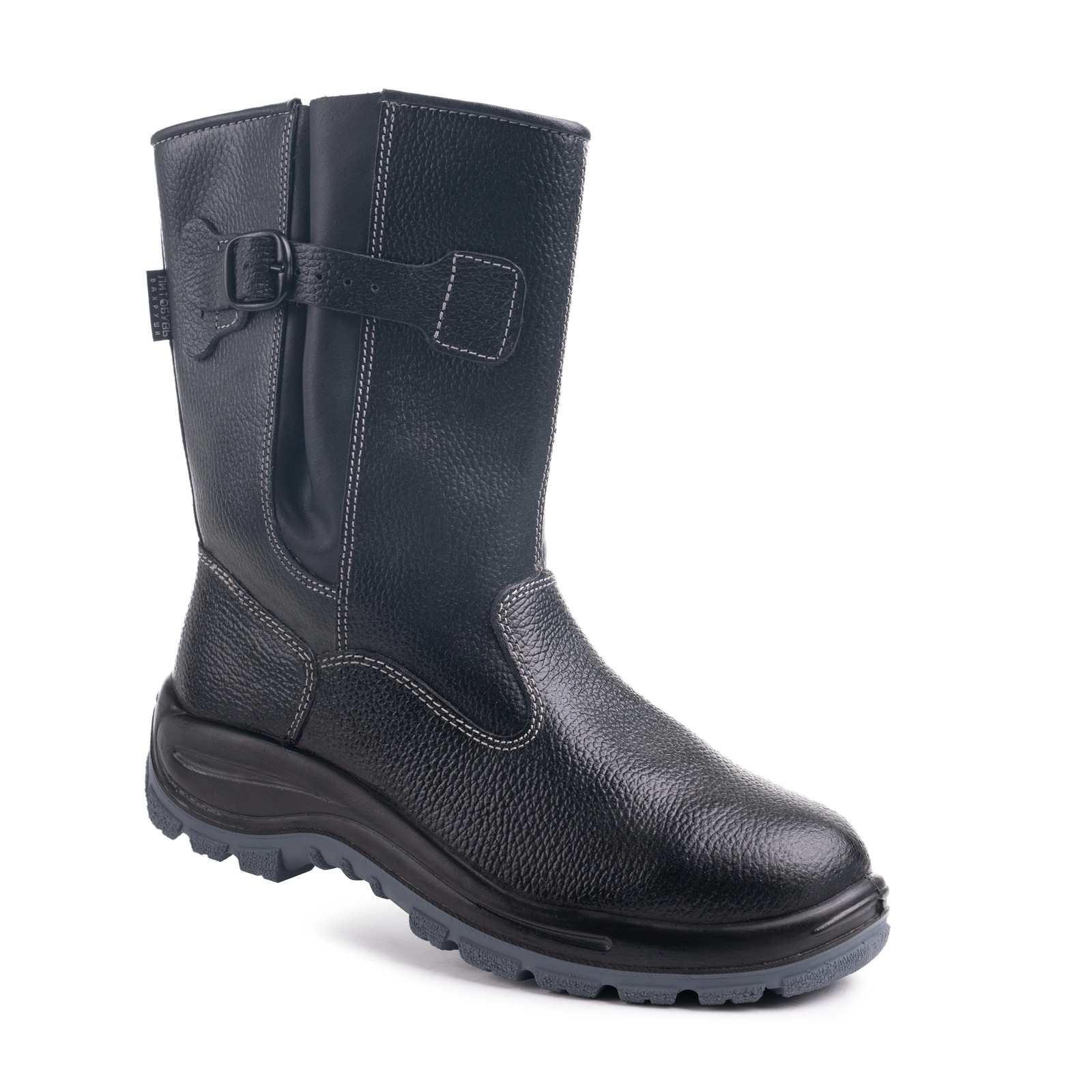 Сапоги кожаные мод.203 на ПУ/ТПУ подошве с рег.голенищем, с К/П