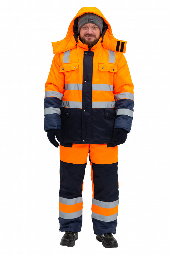 Костюм мужской утепленный сигнальный